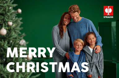 Gutscheinmotiv im Design Merry Christmas 2025 Familie